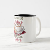 Gingerbread Wishes and Mistletoe Kisses Christmas ツートーンマグカップ (正面右)