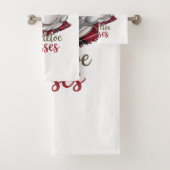 Gingerbread Wishes and Mistletoe Kisses Christmas バスタオルセット (インサイチュ)