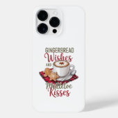 Gingerbread Wishes and Mistletoe Kisses Christmas iPhoneケース (裏面)
