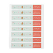 Gingerbread wishes wrapラベル ラップアラウンドラベル (シート)