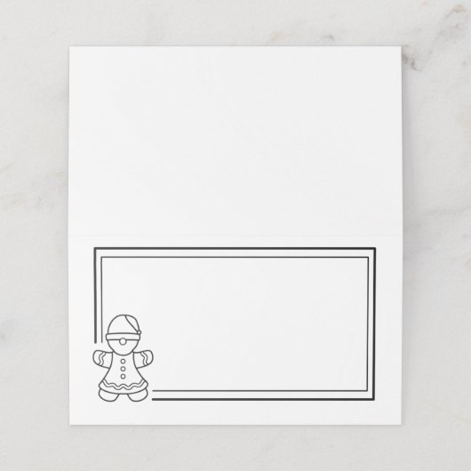 Gingerbread Woman プレイスカード (外部開封)