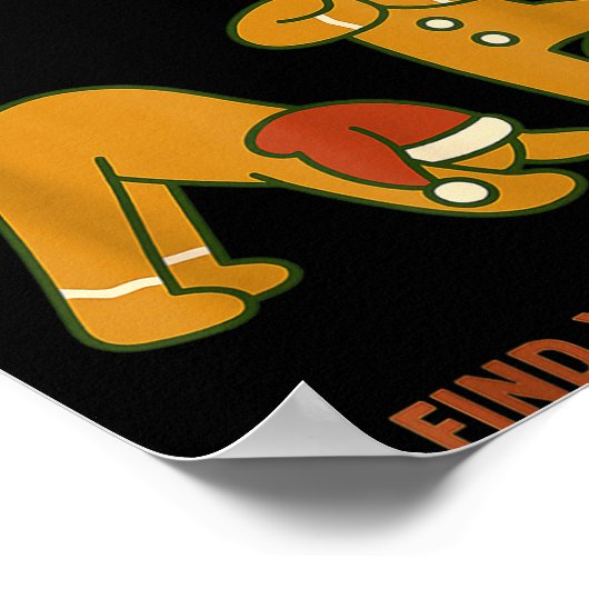 Gingerbread Yoga – Fun Holiday “find Your Inner Do ポスター (角)