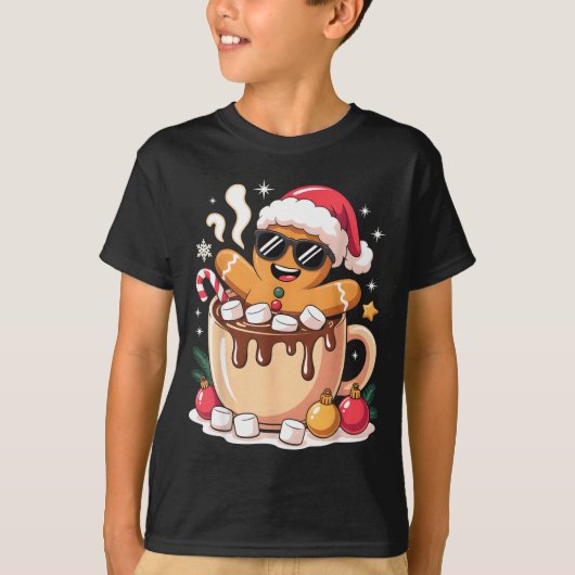 Gingerbreadman Christmas Cocoa Gingerbread Men Wom Tシャツ (正面)