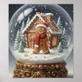 GingerBreadManSnowGlobe ポスター (正面)