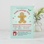 Gingerbreadnの人のクッキー交換招待状 招待状 (スタンド正面)