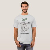 Ginger's NYC Mouseteria Tシャツ - "あなたは十分に猫ですか?" (正面フル)