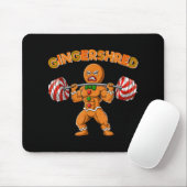 Gingershred Bodybuilder Funny Gingerbread Man Weig マウスパッド (マウス)