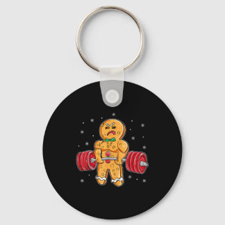 Gingershred Funny Gingerbread Man Gym Bodybuilding キーホルダー