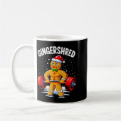 Gingershred Funny Gingerbread Man Gym Bodybuilding コーヒーマグカップ (左)