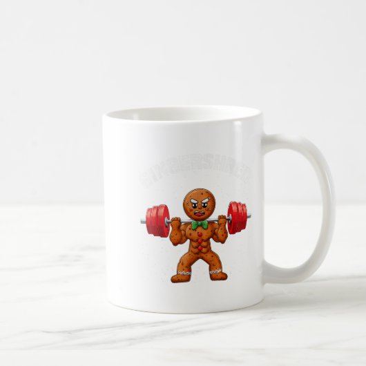 Gingershred Funny Gingerbread Man Gym Bodybuilding コーヒーマグカップ (右)