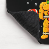 Gingershred Funny Gingerbread Man Gym Bodybuilding マウスパッド (コーナー)