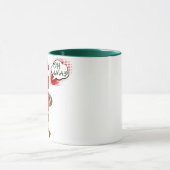 gingersnapのクッキーのおもしろいなクリスマスの休日のマグ マグカップ (中央)