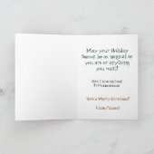 GingerVilleのクリスマスの民芸の挨拶かギフト シーズンカード (内部)