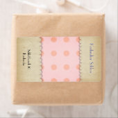 Gingham Advanced市松模様に Packagingラベル ラベル (インサイチュ)