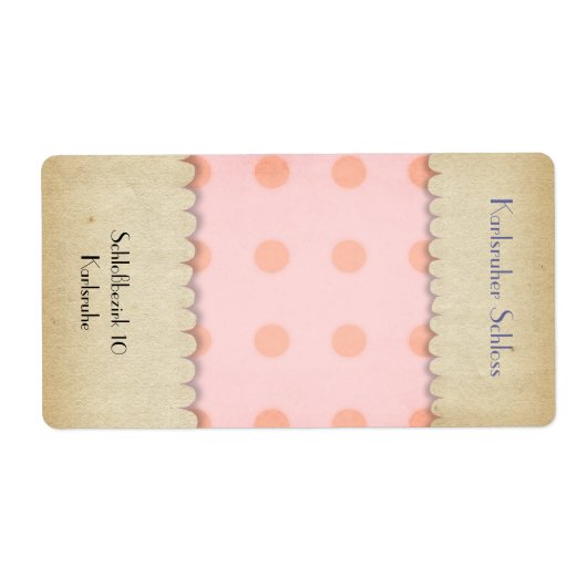 Gingham Advanced市松模様に Packagingラベル ラベル (正面)