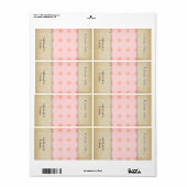 Gingham Advanced市松模様に Packagingラベル ラベル (フルシート)