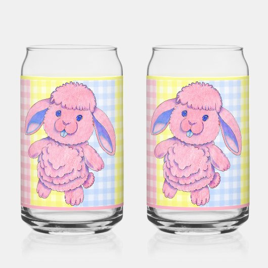Gingham Animal Soda Glass ガラス缶 (裏面)