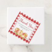 Gingham Apple of Our Eye Baby Shower フェイバータグ (インサイチュ)