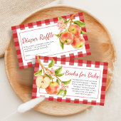 Gingham Apple of Our Eye Baby Shower Book for Baby エンクロージャーカード