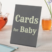 Gingham baby shower Cards for Baby sign 台座サイン (インサイチュ)