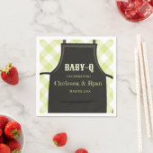 Gingham Bbq Baby shower  スタンダードカクテルナプキン (インサイチュ)