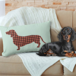 Gingham Black and Tan Dachshundプロフィール – Mint ランバークッション