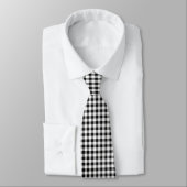 Gingham Black White Classic Tie ネクタイ (タイ)