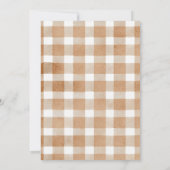 Gingham Boho Pumpkin housewarming party 招待状 (裏面)