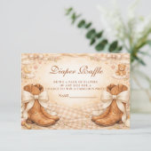 Gingham Boots And Bows Diapper Raffle エンクロージャーカード (スタンド正面)