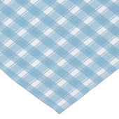 Gingham Charm Blue ショートテーブルランナー (コーナー)