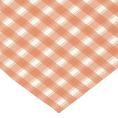 Gingham Charm Orange ショートテーブルランナー (コーナー)