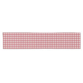 Gingham Charm Red ショートテーブルランナー (横)