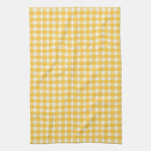 Gingham Charm Yellow キッチンタオル (縦)