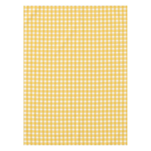 Gingham Charm Yellow テーブルクロス (正面)