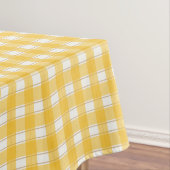 Gingham Charm Yellow テーブルクロス (インサイチュ)