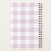 Gingham Check Pink Personalized Journal Notebook ノートブック (裏面)