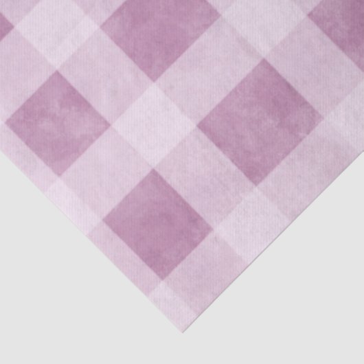 Gingham Checks Dusty Pink White Pattern Decoupage 薄葉紙 (詳細)