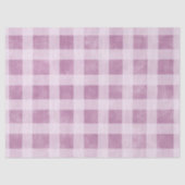 Gingham Checks Dusty Pink White Pattern Decoupage 薄葉紙 (正面)