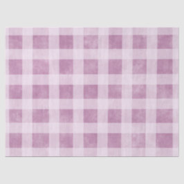 Gingham Checks Dusty Pink White Pattern Decoupage 薄葉紙