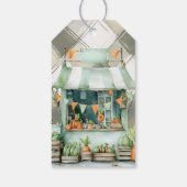 Gingham Clothesline Locally Grown Baby Shower ギフトタグ (裏面)