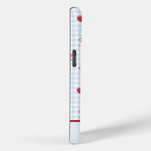 Gingham Coquette Bow Cherry iPhone Case Case-Mate iPhoneケース (裏面 / 右)