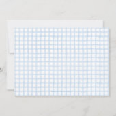 Gingham Dog Baby Boy | Nursery of Stationery サンキューカード (裏面)