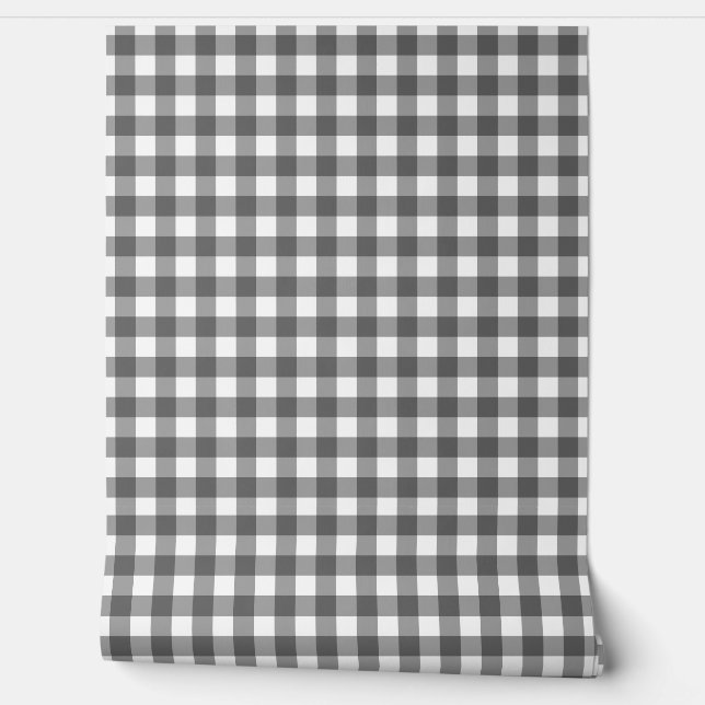 Gingham grey classic top choice  壁紙 (ほどく)