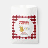 Gingham Huggies Chuggies Beer Diaper Baby Shower  フェイバーバッグ (正面)