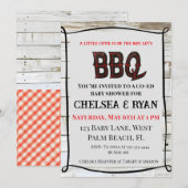 Gingham, Little Cutie Is on the Way, Let’s BBQ, 招待状 (正面/裏面)