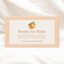 Gingham Little Cutie Orange Books For Baby 