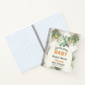 Gingham Locally Grown Baby Shower Guest Book ノートブック (内部)