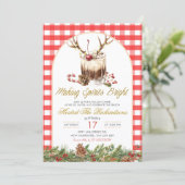 Gingham Making Spirits Bright Christmas Cokctail 招待状 (スタンド正面)