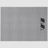 Gingham Pattern Black White Cool Sunglasses Fun 薄葉紙 (正面)