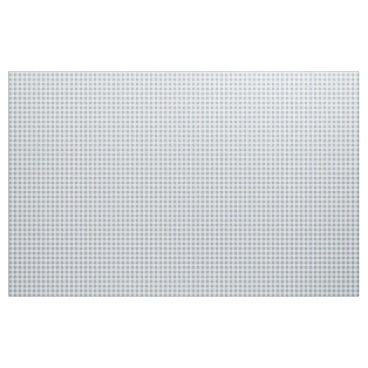 Gingham Pattern Coastal Checkered White Muted Blue ファブリック (ヤード)